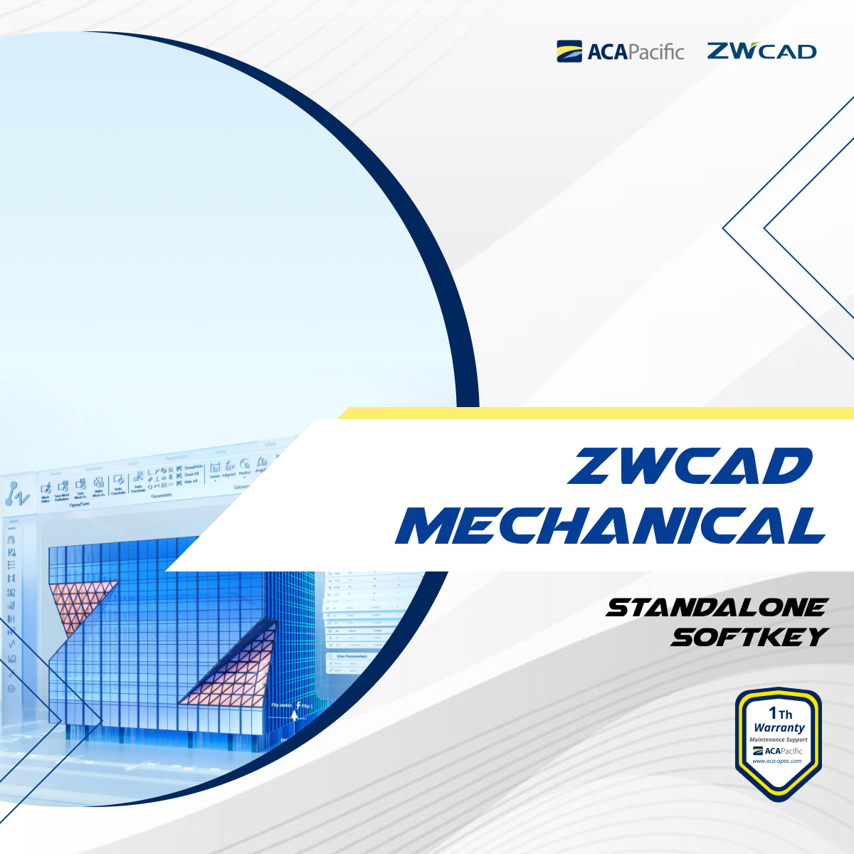 ZWCAD Mechanical, Standalone, Softkey