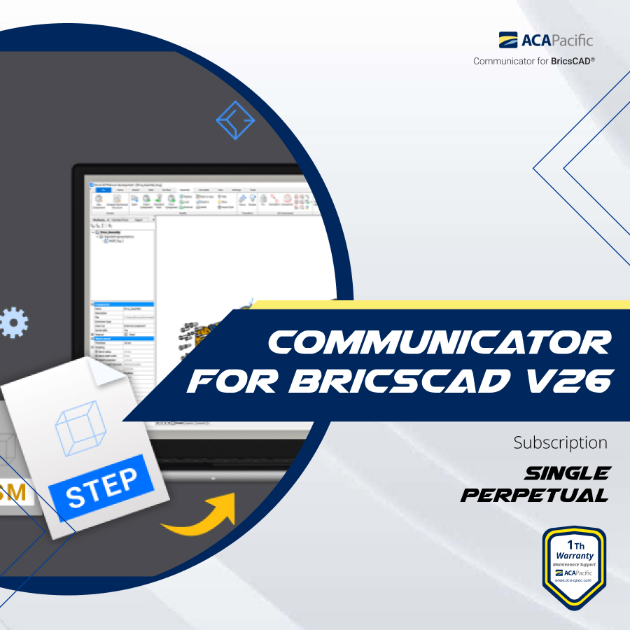 Communicator for BricsCAD V26 - Single - Perpetual